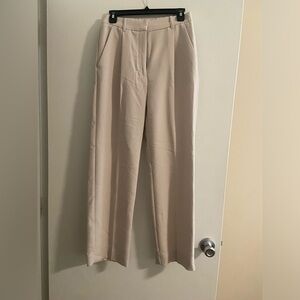 Abercrombie & Fitch Cream Wide Leg Trousers